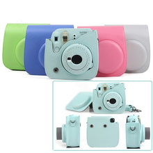 Load image into Gallery viewer, Quality PU Leather Camera Case for Fujifilm Instax Mini 9 Mini 8 Instant Film Camera, 5 Colors Protector Bag with Shoulder Strap