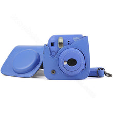 Load image into Gallery viewer, Quality PU Leather Camera Case for Fujifilm Instax Mini 9 Mini 8 Instant Film Camera, 5 Colors Protector Bag with Shoulder Strap