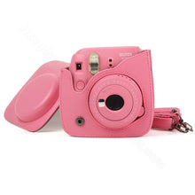 Load image into Gallery viewer, Quality PU Leather Camera Case for Fujifilm Instax Mini 9 Mini 8 Instant Film Camera, 5 Colors Protector Bag with Shoulder Strap